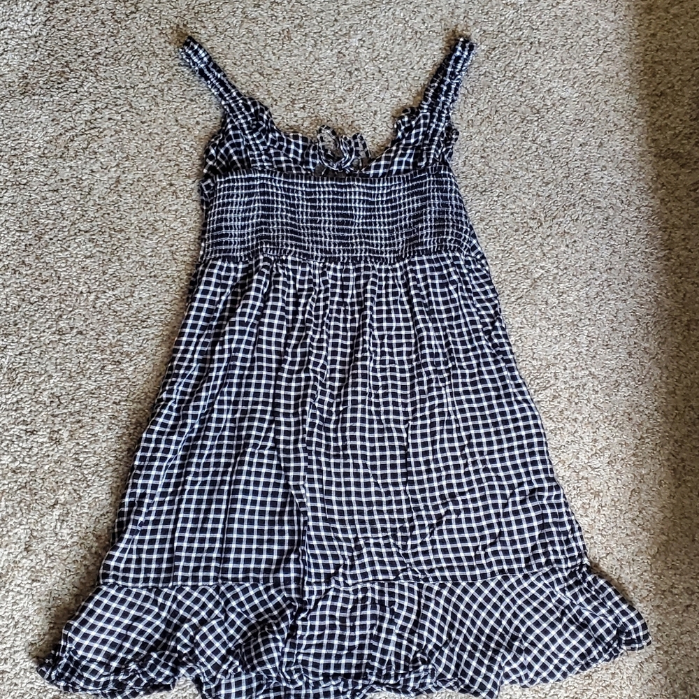 American Eagle Outfitters Black & White Gingham Mini Dress - Picture 5 of 5